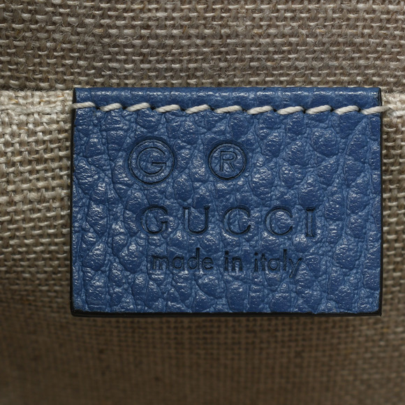 Gucci Interlocking Chain Shoulder Bag Blue - Picture 12 of 12